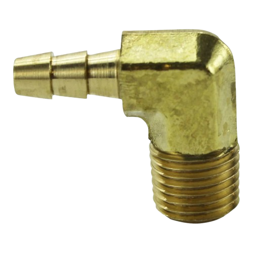 1/4" NPT to 3/8" Hose Barb Elbow Brass Fitting