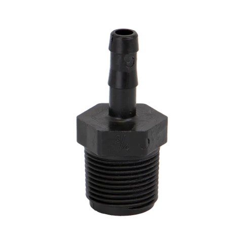 3/4" Male Thread x 3/8" Hose Barb Straight
