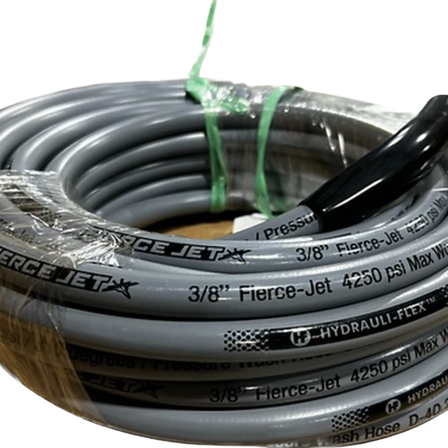 Fierce Jet 50ft 4250PSI 3/8 Hose Single Wire High Pressure Hose