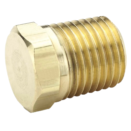 1/4" MPT Brass Plug