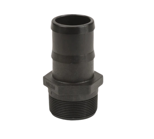 2" Male Thread x 2" Hose Barb Straight