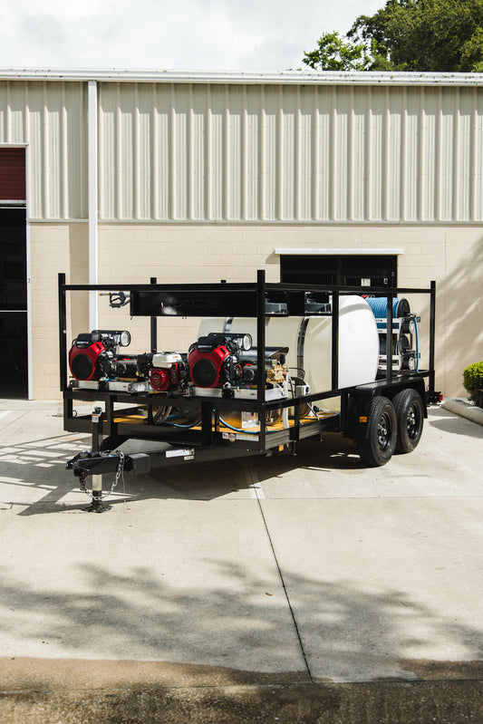 7x14 Hot Water & Gas Soft Wash Trailer