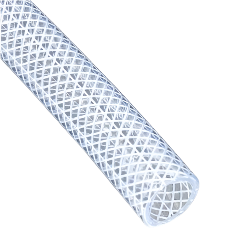 1/2” Clear Braided Hose (Sold by the foot)