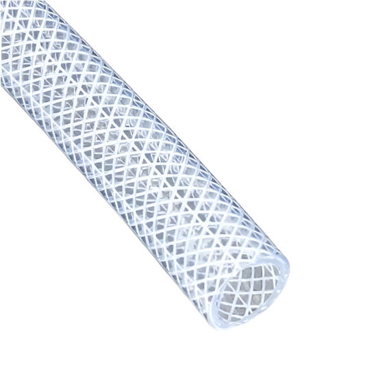 1/2” Clear Braided Hose (Sold by the foot)