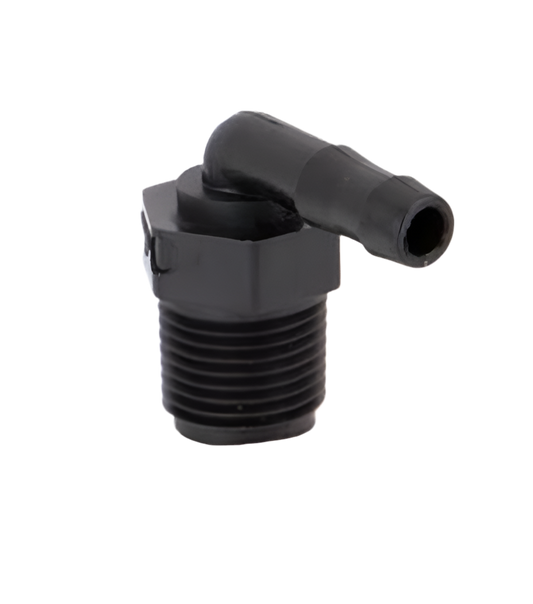 1/2" Male Thread x 3/8" Hose Barb Elbow