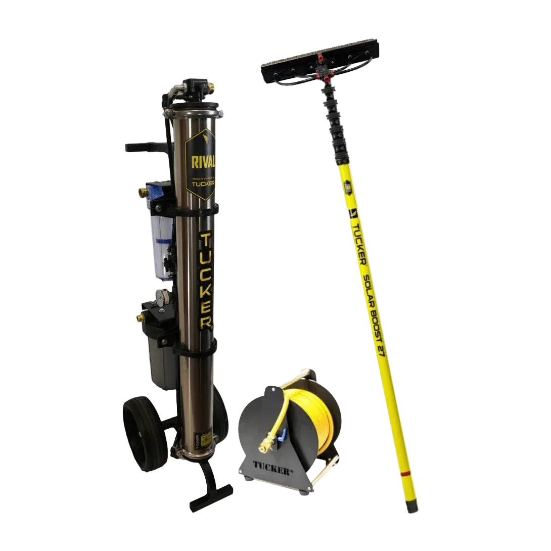 Tucker® Water Fed Pole Solar Panel Cleaning Kit w/ Rival - v2