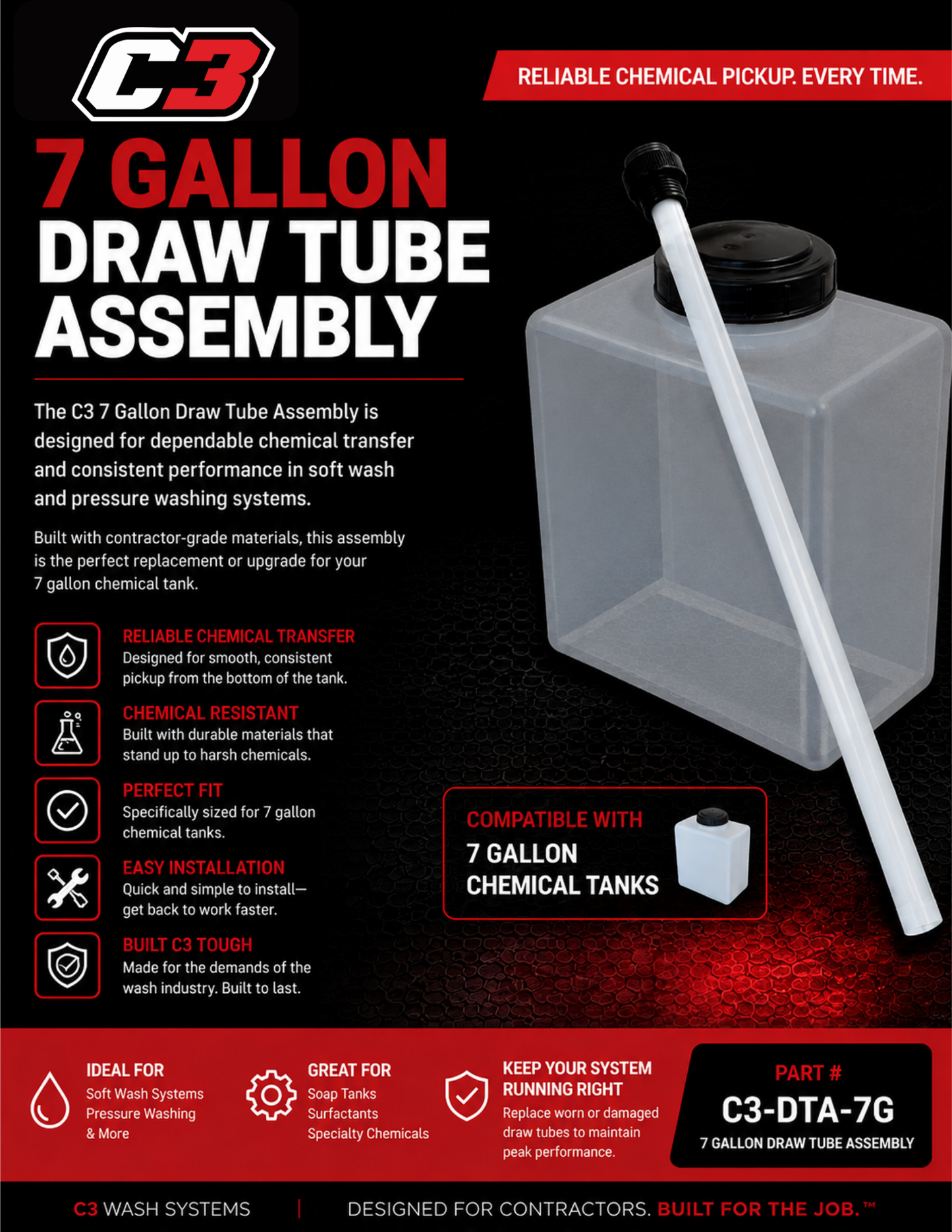 7 Gallon Drop Tube Assembly