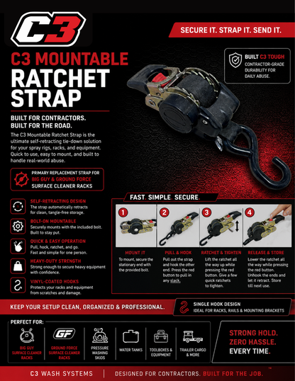 Mountable Ratchet Strap