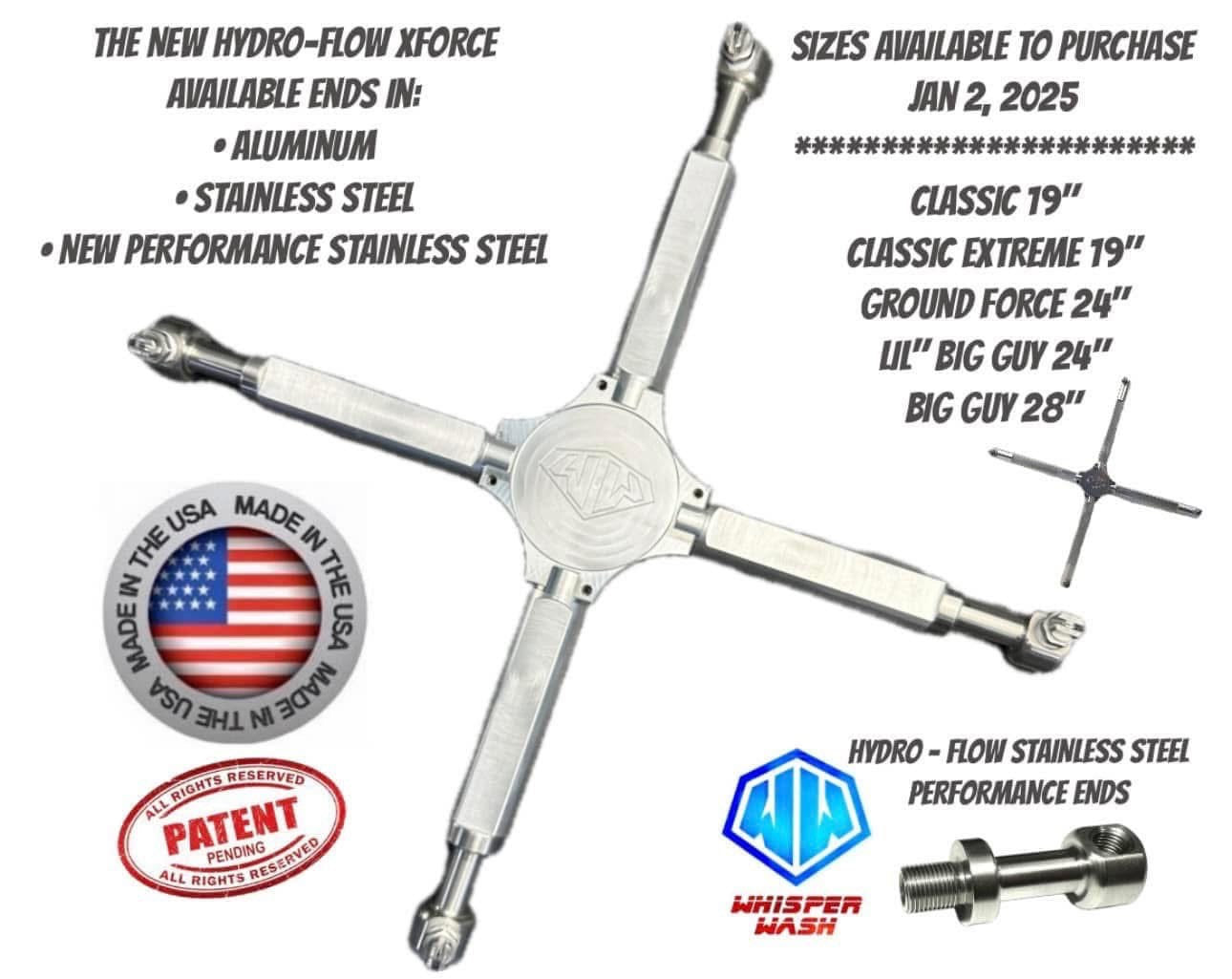 Whisper Wash XForce Spray Bar
