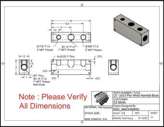 Fusion 2x3x8 Poly Block