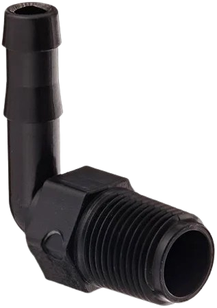 3/8" Male Thread x 3/8" Hose Barb Elbow