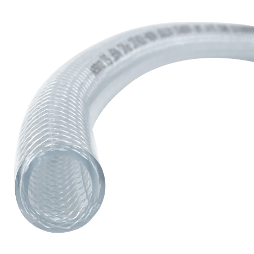 3/4” Clear Braided Hose - By Foot