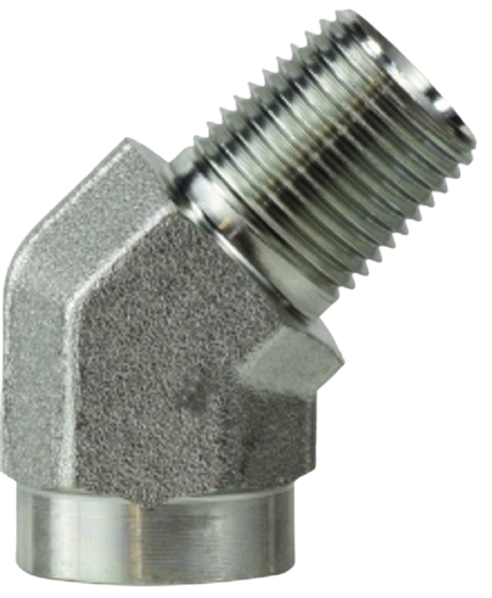 45° Street Elbow, 1/2" NPTF Male x 1/2" NPTF Female