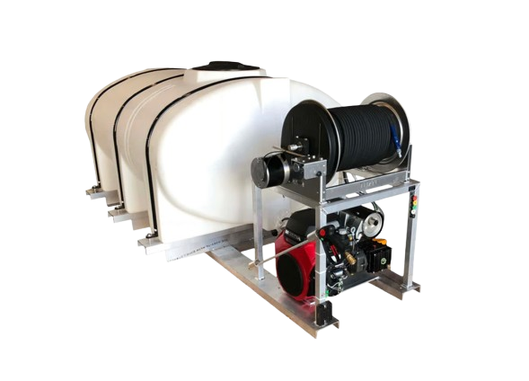500 Gallon Pressure Washing Skid 8GPM/3500 PSI