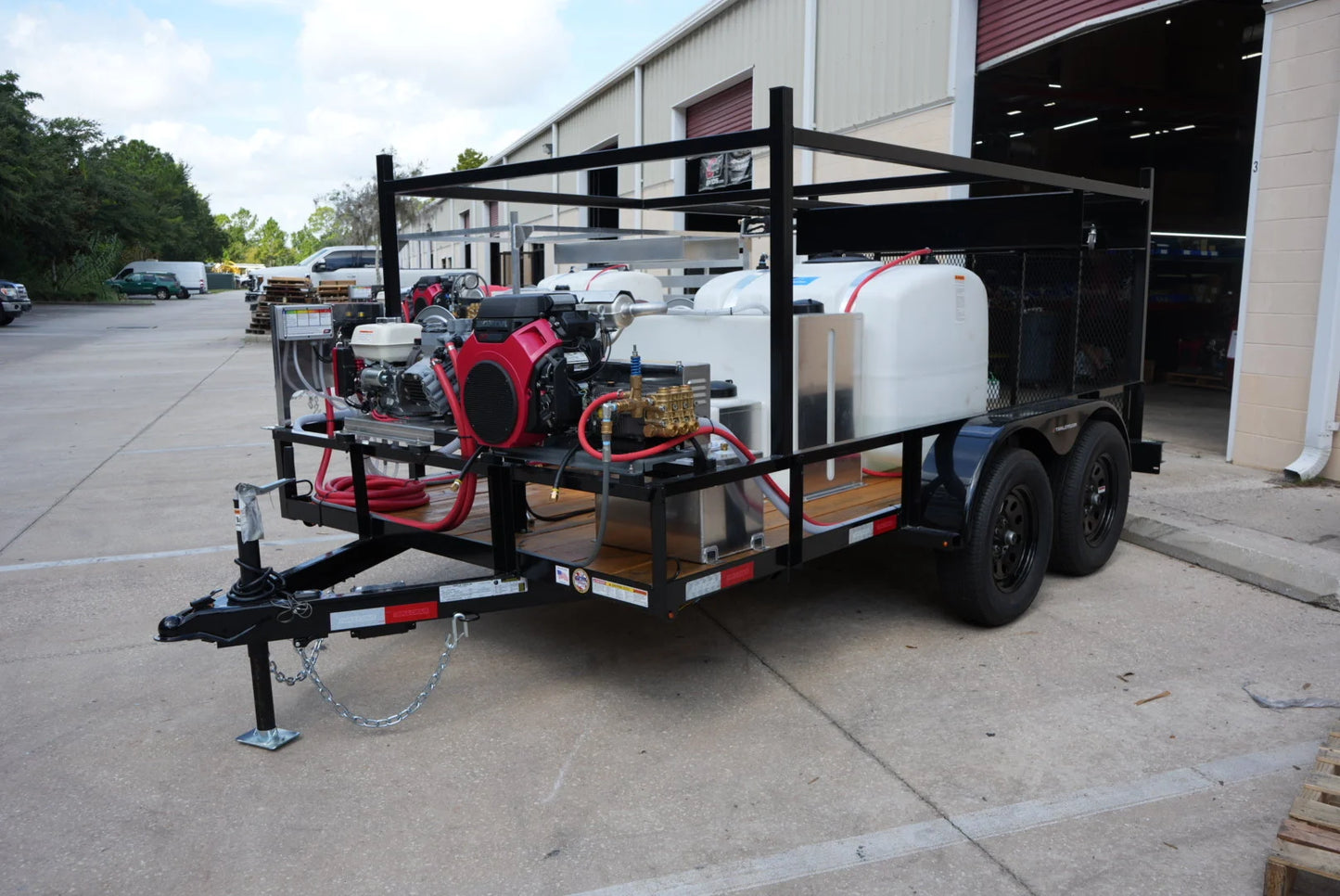 6x12 Pressure Washing & Gas Soft Wash Trailer