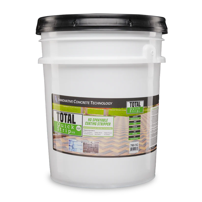 Total Quick Strip - Paint & Coatings Stripper for Concrete - Multi Layer 5 Gallon